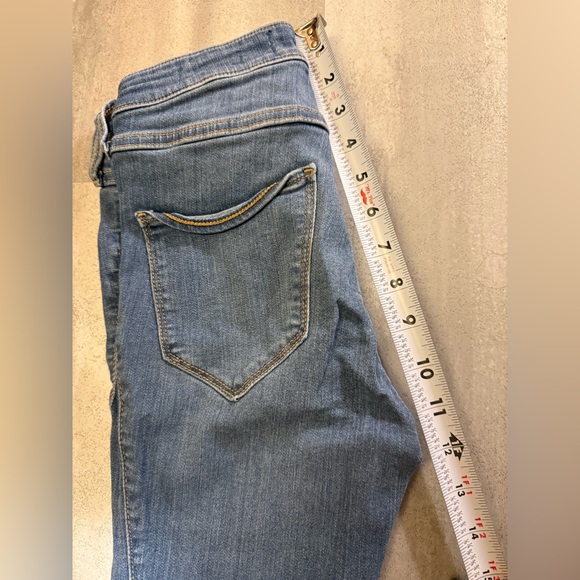 Hollister Blue Skinny Jeans with Distressed Style - Picture 6 of 8